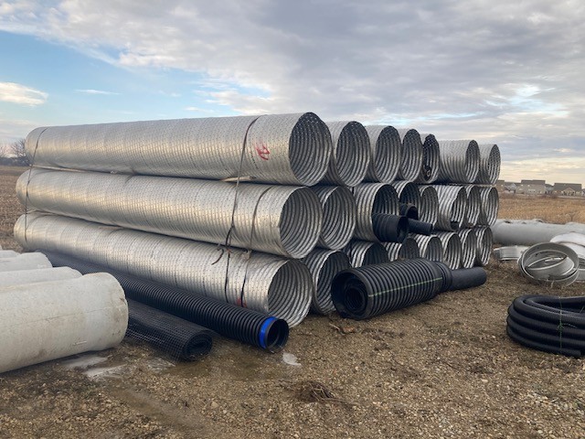 Corrugated Perforated 36in by 25ft galvanized Pipe for Culvert or UDS Corrugated Perforated 36in by 25ft galvanized Pipe for Culvert or UDS