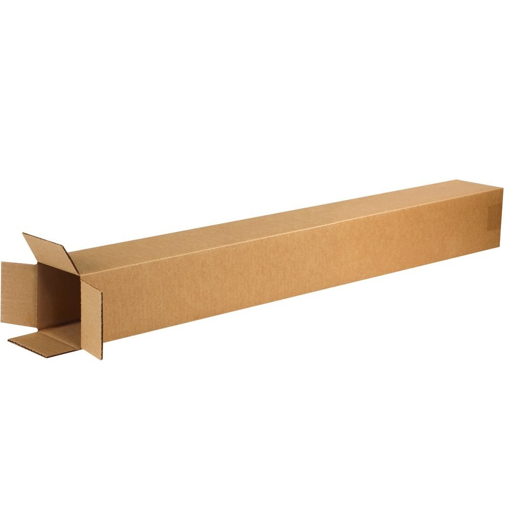 BOX USA 4x4x40in Shipping Boxes 25PK Corrugated Mailing Storage