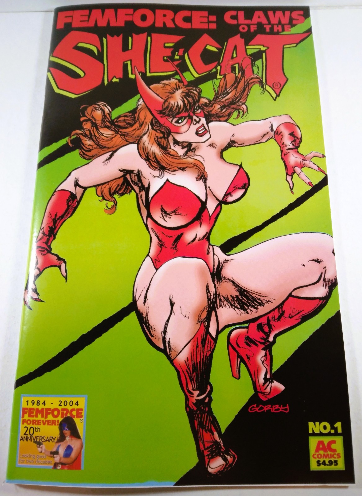 🔴🔥 FEMFORCE CLAWS OF THE SHE-CAT #1 AC COMICS 2004 VF GGA Good Girl catwoman