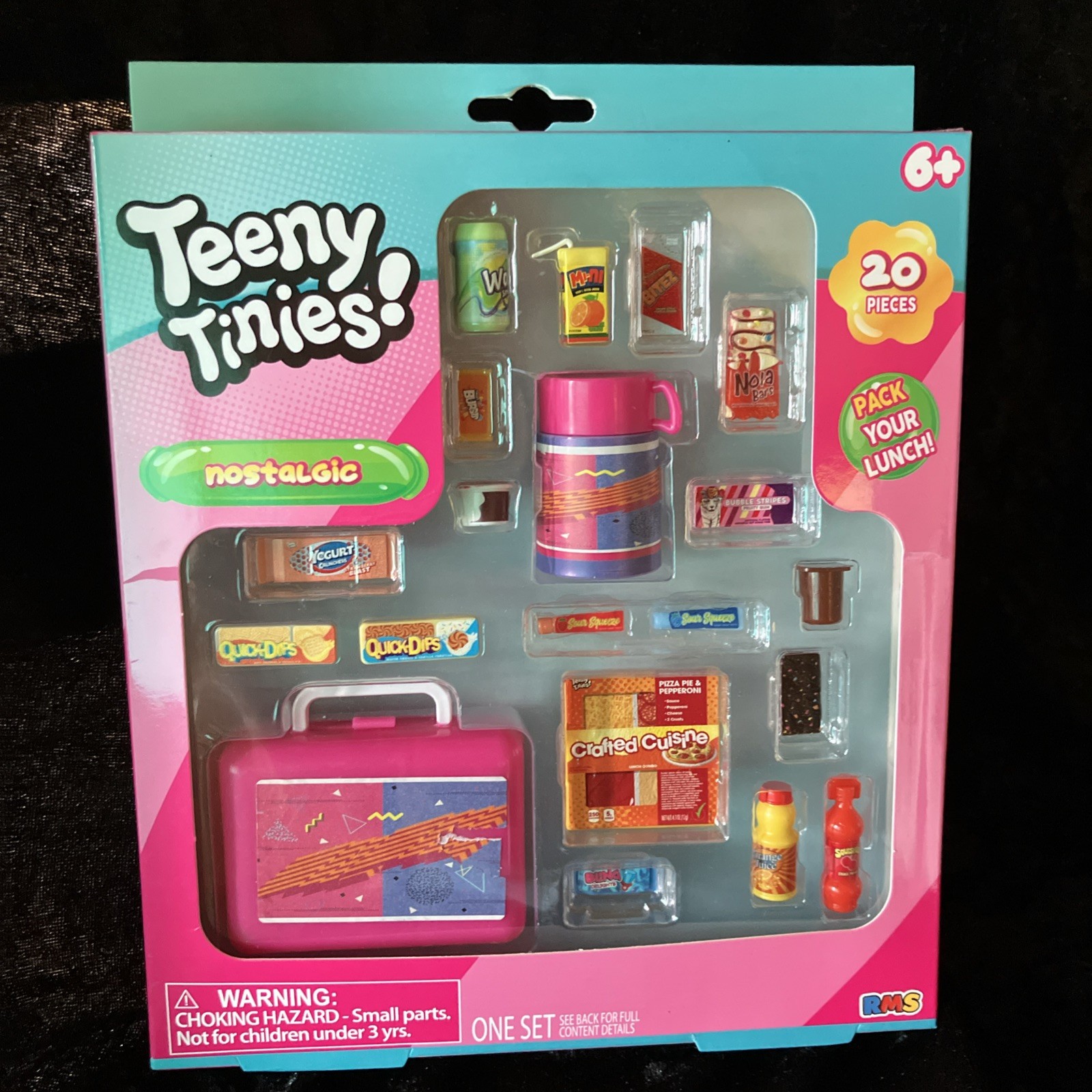 RMS Teeny Tinies Nostalgic Pack Your Lunch 20pc Mini Food Playset W/Lunchbox RMS Teeny Tinies Nostalgic Pack Your Lunch 20pc Mini Food Playset W/Lunchbox