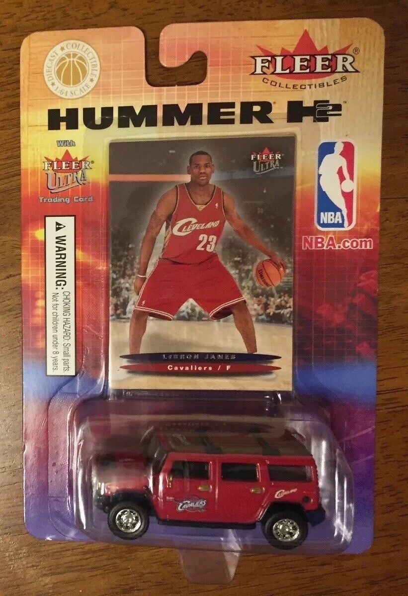 LEBRON JAMES 2003-04 Fleer Ultra Basketball Rookie Card RC WITH Hummer H2 TOY