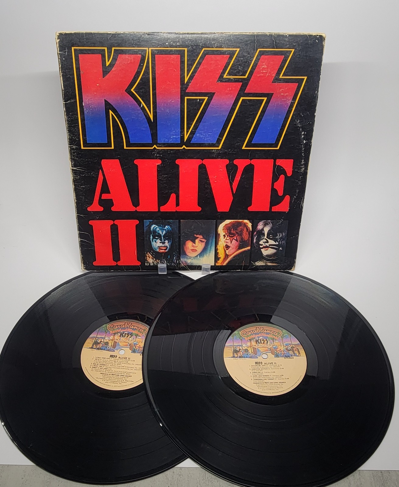 KISS Alive II 2LP Vinyl Album Set Casablanca Rock Steady Production G+/F KISS Alive II 2LP Vinyl Album Set Casablanca Rock Steady Production G+/F