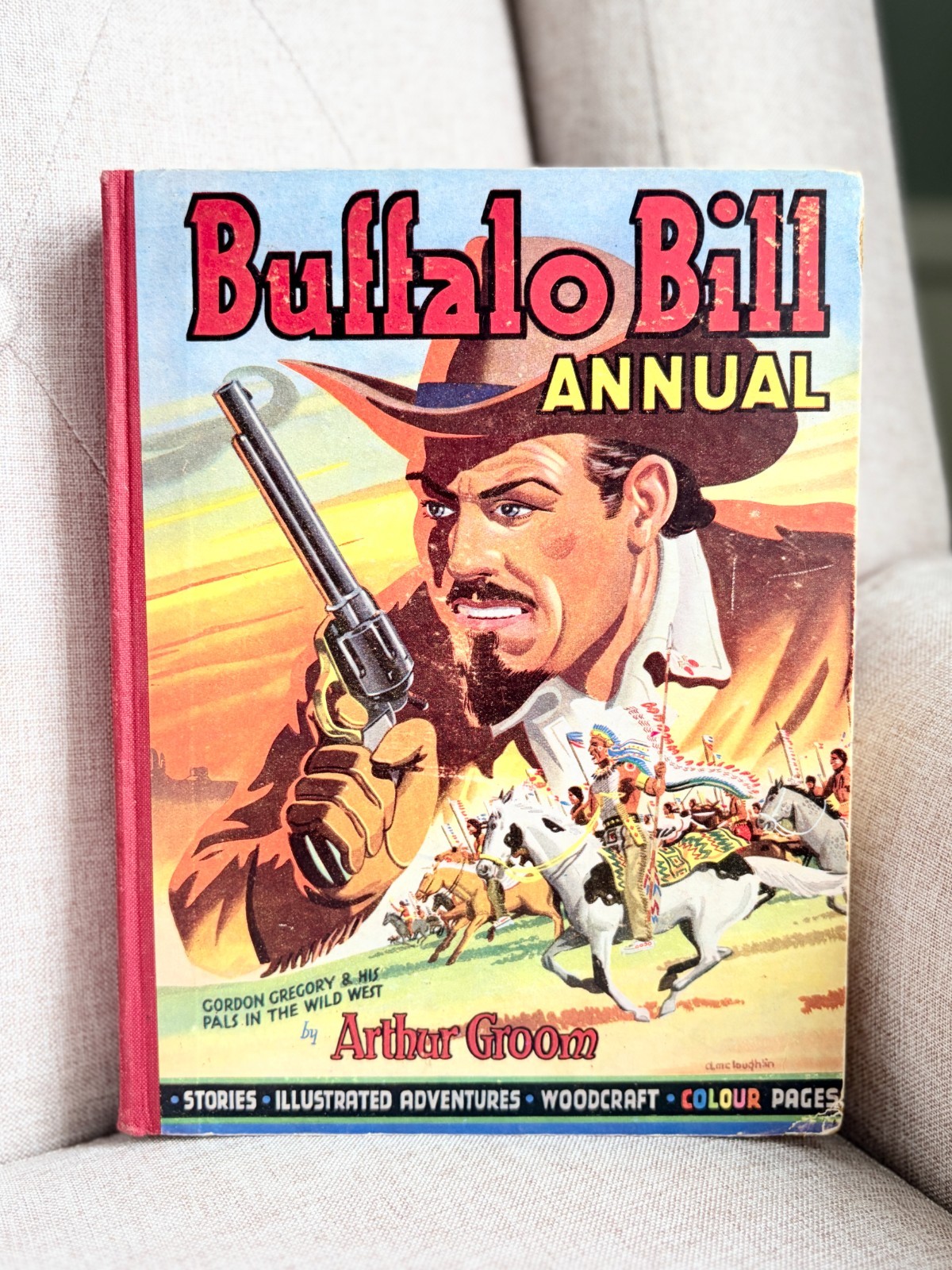 Buffalo Bill Annual 1949 Arthur Groom Hardcover Boardman Western Book Vintage