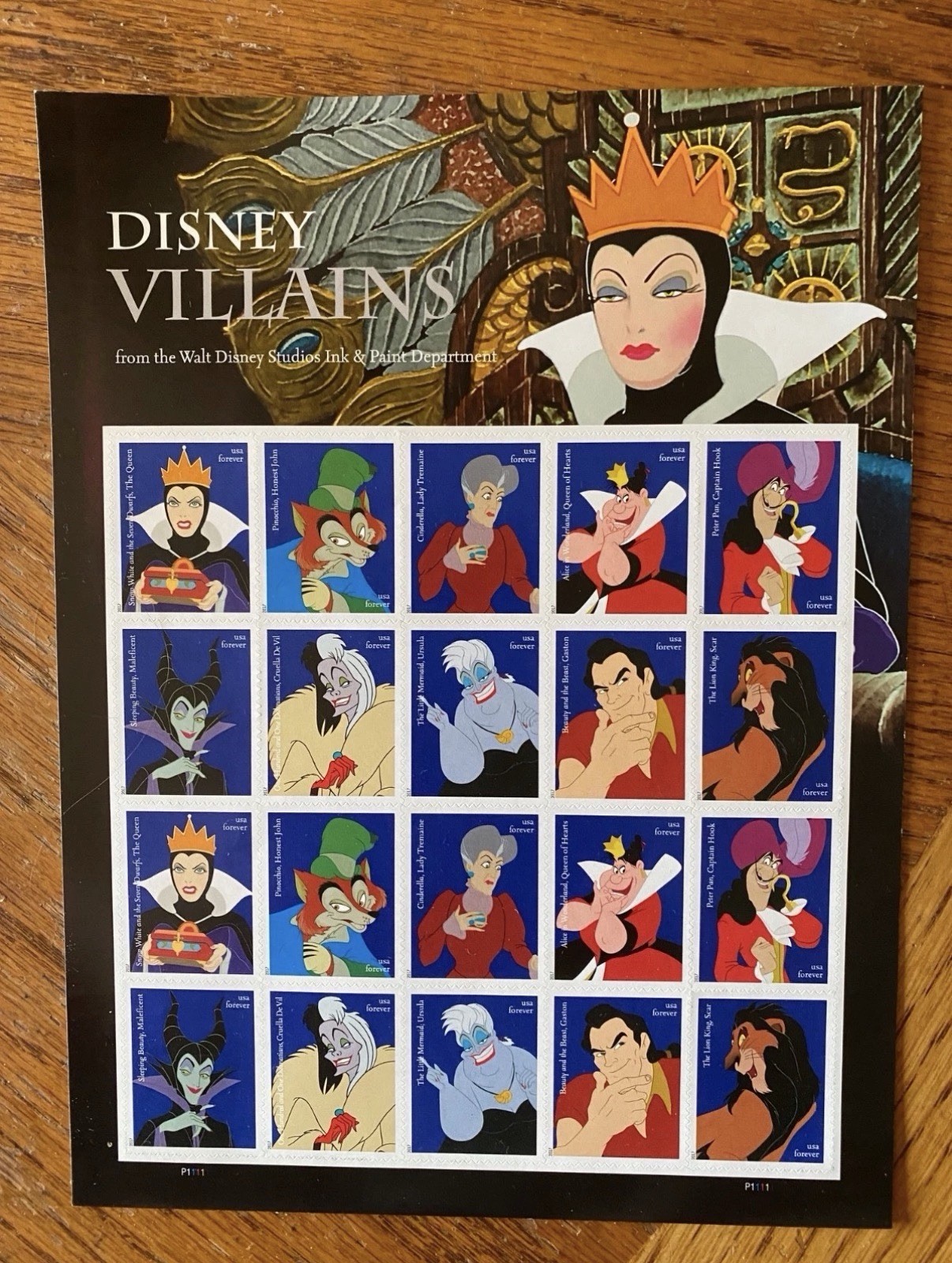 2017 USPS SHEET OF FIRST CLASS LETTER STAMPS DISNEY VILLAINS 2017 USPS SHEET OF FIRST CLASS LETTER STAMPS DISNEY VILLAINS