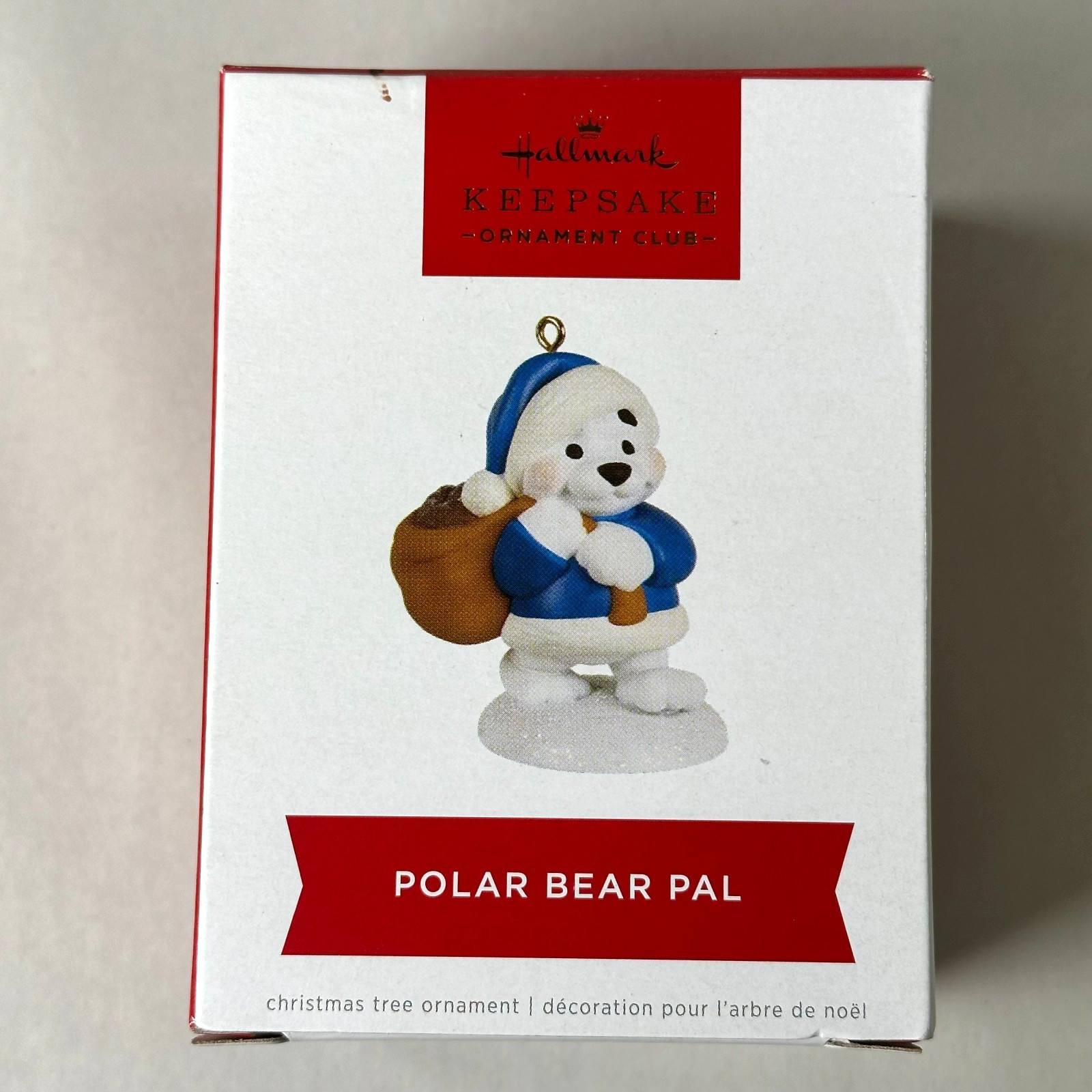 Hallmark Keepsake Ornament Club Polar Bear Pal Christmas Ornament Box