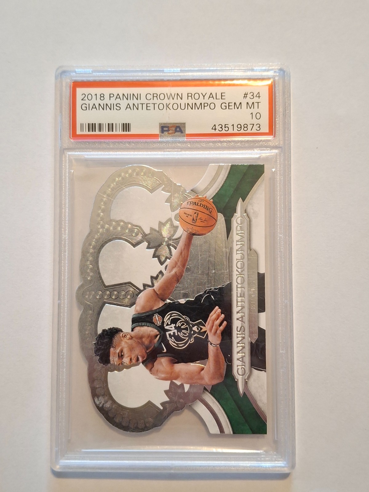 2018-19 Panini Crown Royale Giannis Antetokounmpo #34 PSA 10 GEM MINT HEAT 🔥 🔥 2018-19 Panini Crown Royale Giannis Antetokounmpo #34 PSA 10 GEM MINT HEAT 🔥 🔥