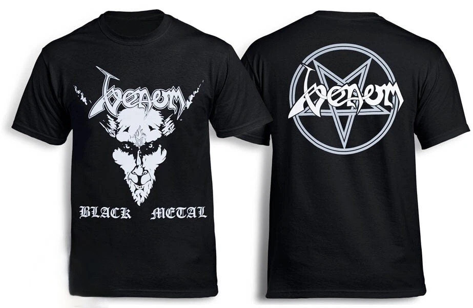 Vtg Venom Black Metal Band Short Sleeve All Size Cotton Black T Shirt JU140