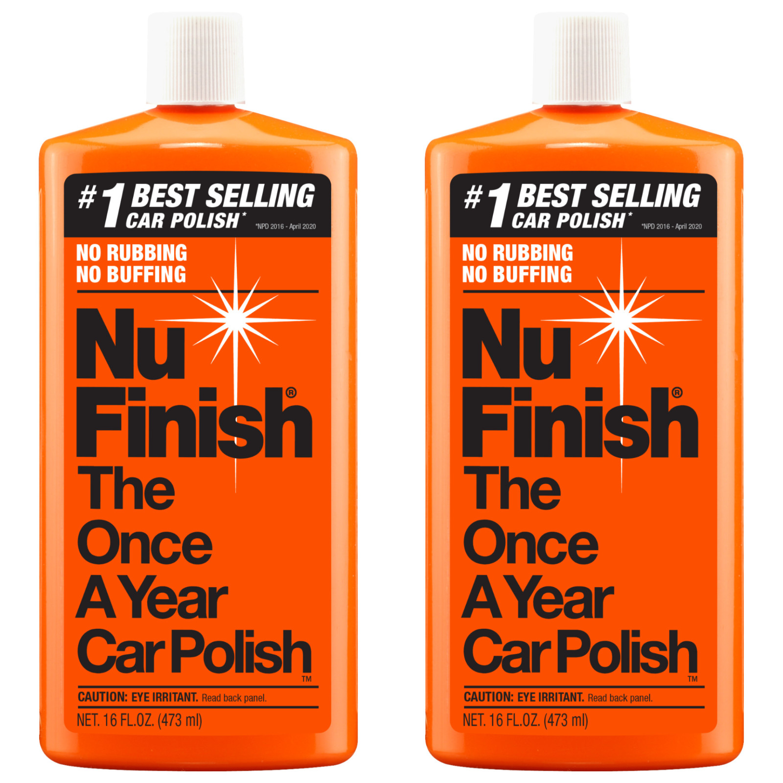 Nu Finish Once a Year Car Polish 16 oz Bottle 2-Pack Nu Finish Once a Year Car Polish 16 oz Bottle 2-Pack