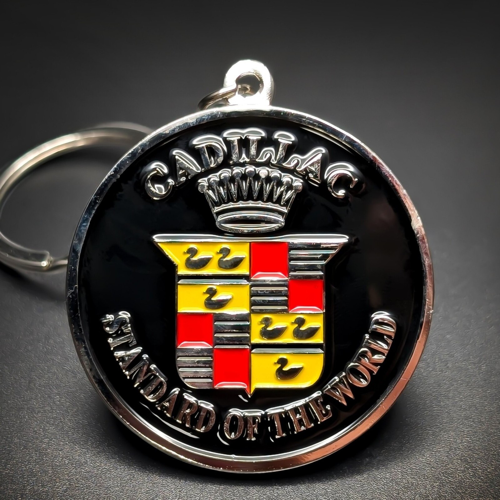 Cadillac Badge Keychain Vtg Metal Emblem Escalade DeVille Eldorado ATS XT5 Gift Cadillac Badge Keychain Vtg Metal Emblem Escalade DeVille Eldorado ATS XT5 Gift