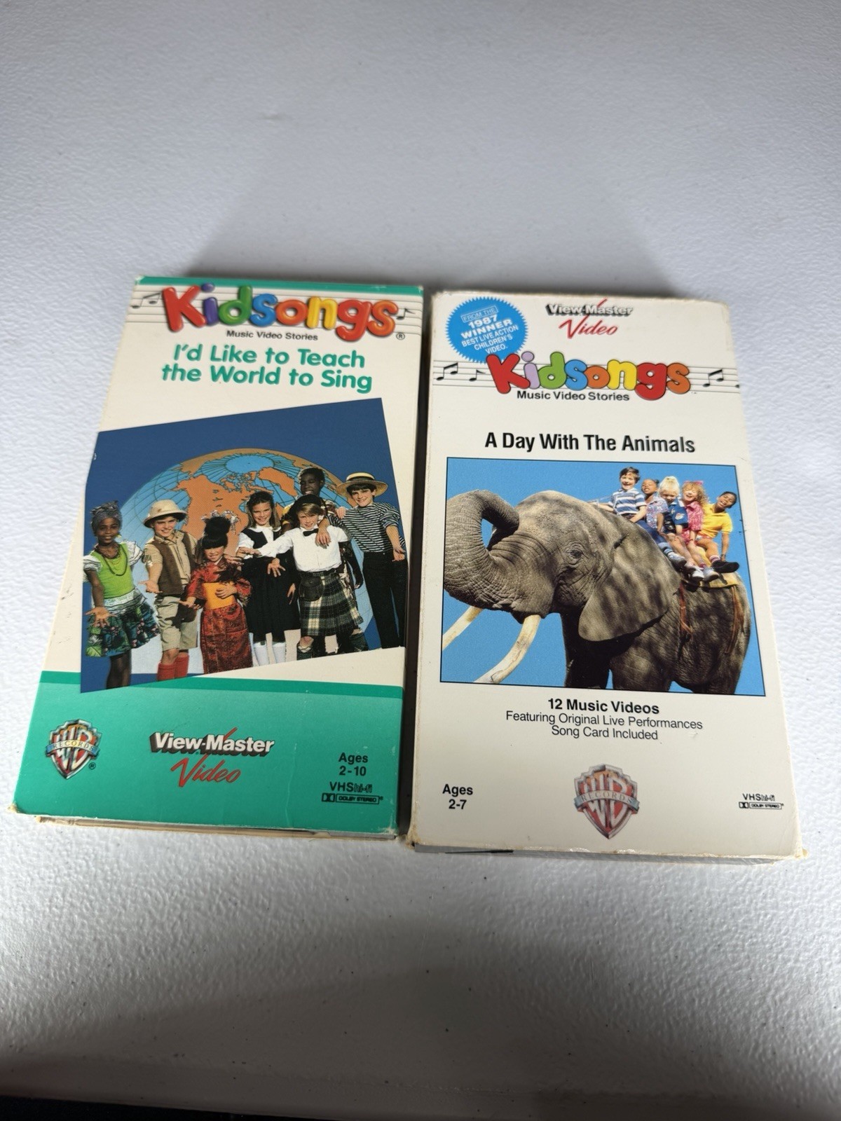 Vintage Kidsongs VHS Lot of 2 View-Master Video Music Stories 1986 1987 VTG Vintage Kidsongs VHS Lot of 2 View-Master Video Music Stories 1986 1987 VTG