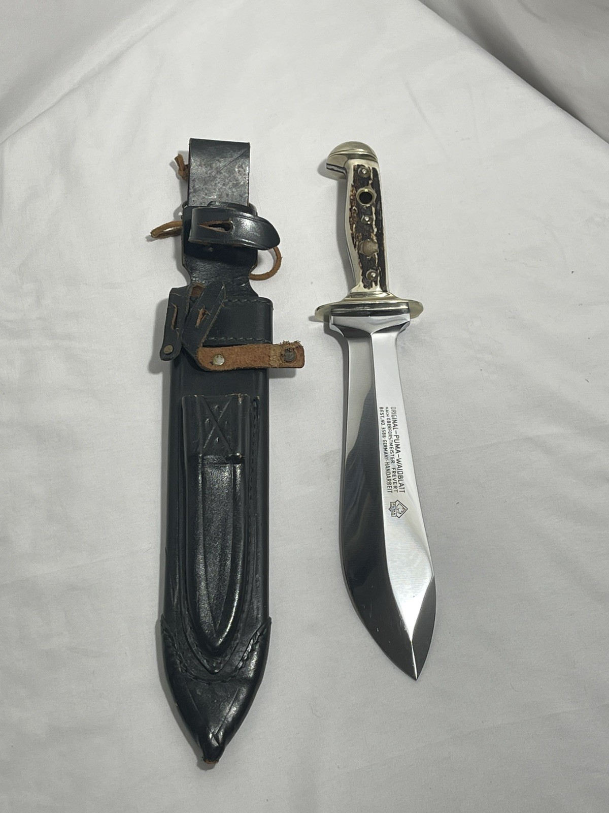 Vintage 1979 Puma Waidblatt 3588 Hunting Knife - Unsharpened Factory Edge -24972