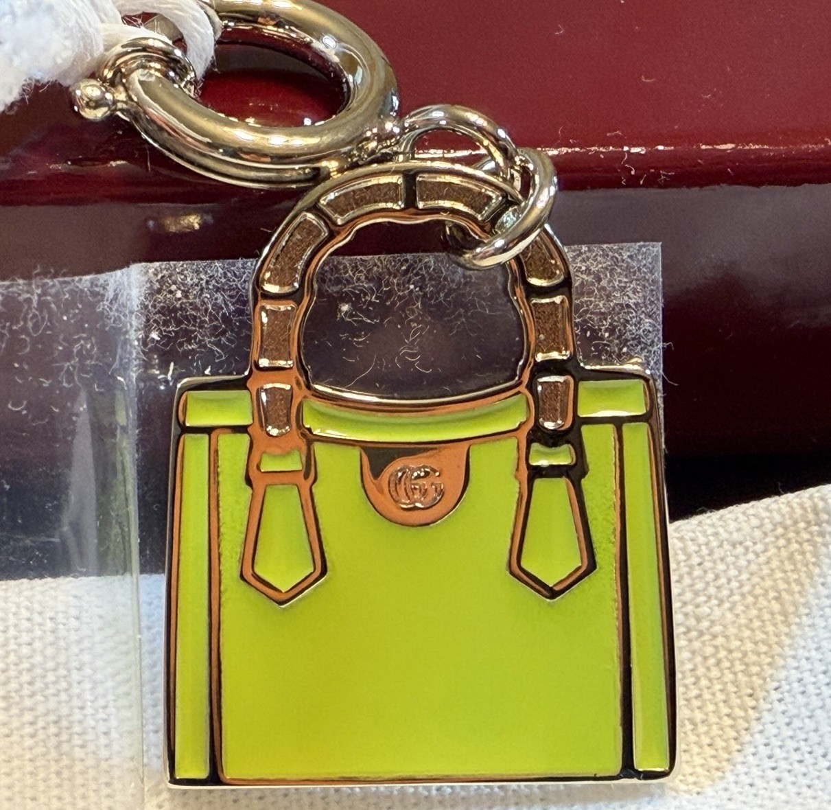 New Authentic Gucci GG Logo Bag Charm Key Chain New Authentic Gucci GG Logo Bag Charm Key Chain