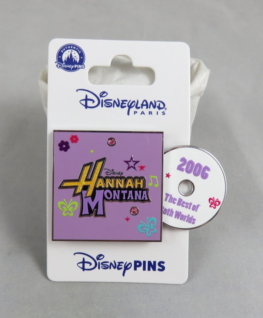 Disney Disneyland Paris DLP Pin - Hannah Montana CD - Best of Both Worlds 2006