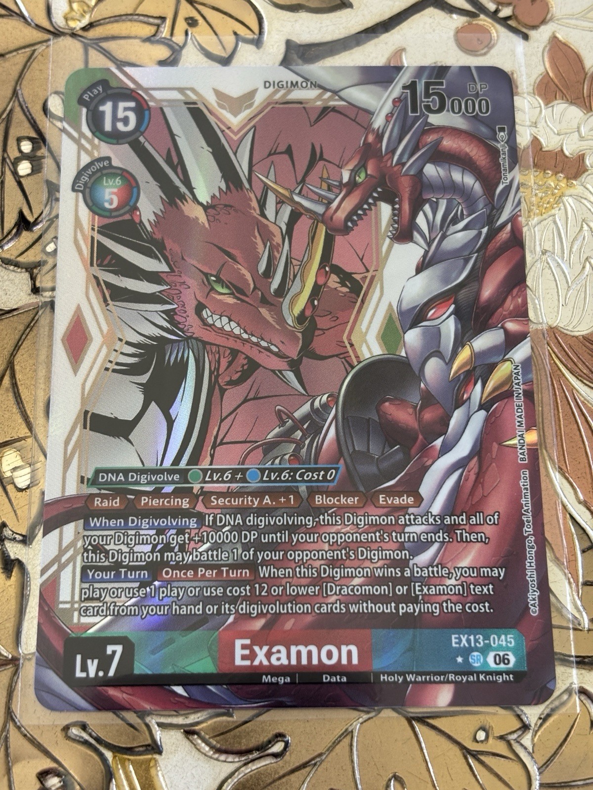 Digimon Card Game Examon EX13-045 SR Alt Art EX13 Chivalrous XIII