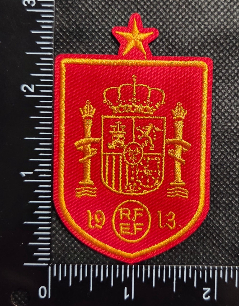 SPAIN SPANISH NATIONAL FOOTBALL SOCCER IRON ON EMBROIDERED PATCH SPAIN SPANISH NATIONAL FOOTBALL SOCCER IRON ON EMBROIDERED PATCH