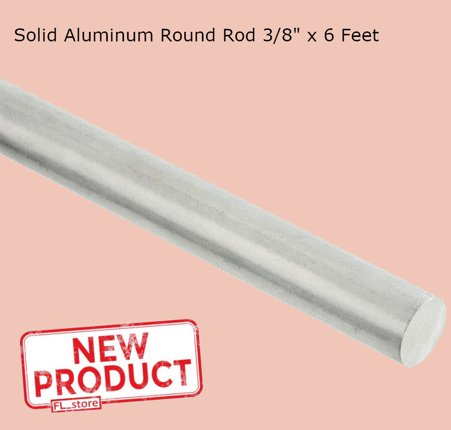 Solid Aluminum Round Rod 3/8\