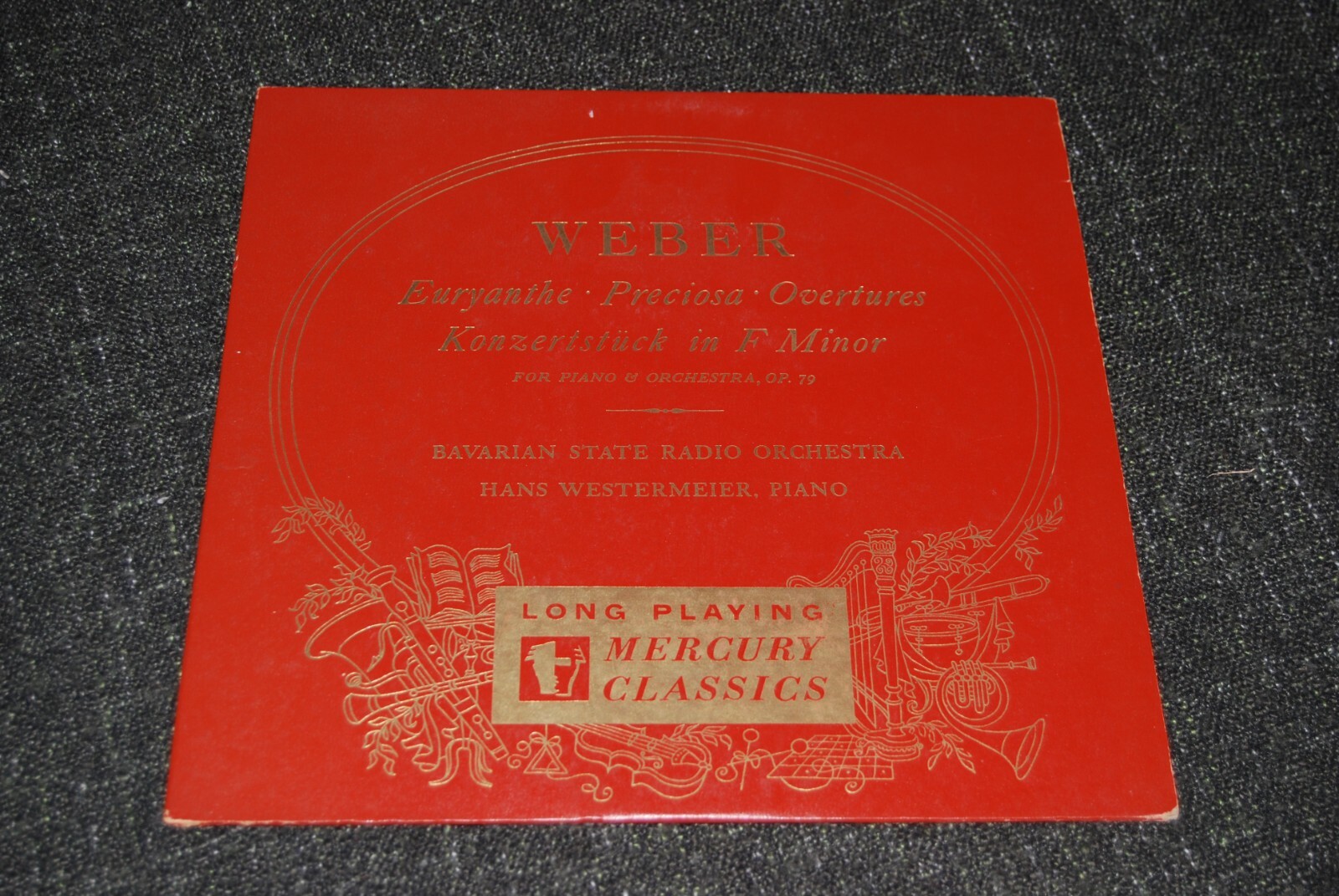 HANS WESTERMEIER WEBER Euryanthe Peciosa Overtures MERCURY MG 100048 LP HANS WESTERMEIER WEBER Euryanthe Peciosa Overtures MERCURY MG 100048 LP