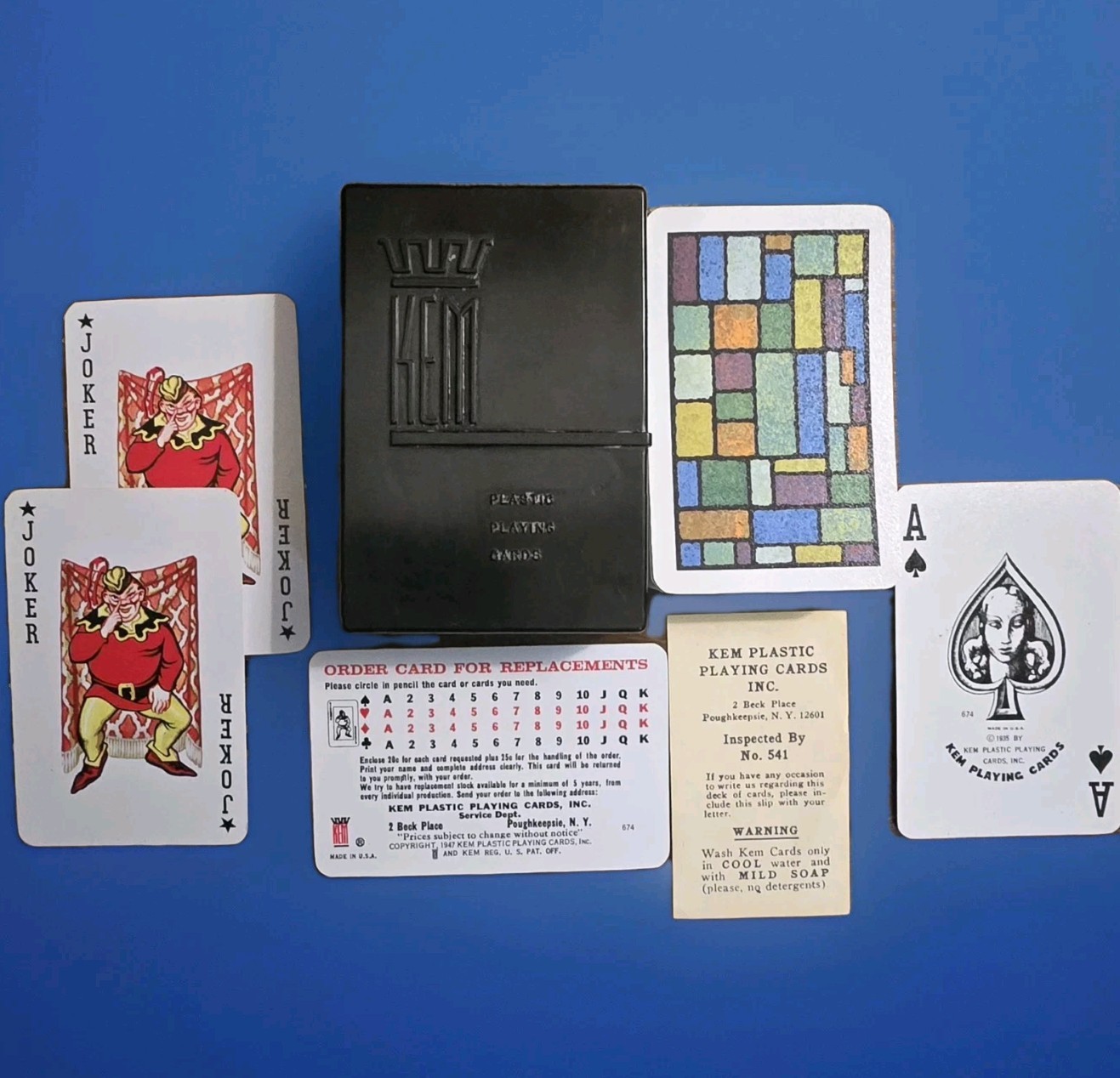 Vintage KEM Plastic Playing Cards Vintage KEM Plastic Playing Cards