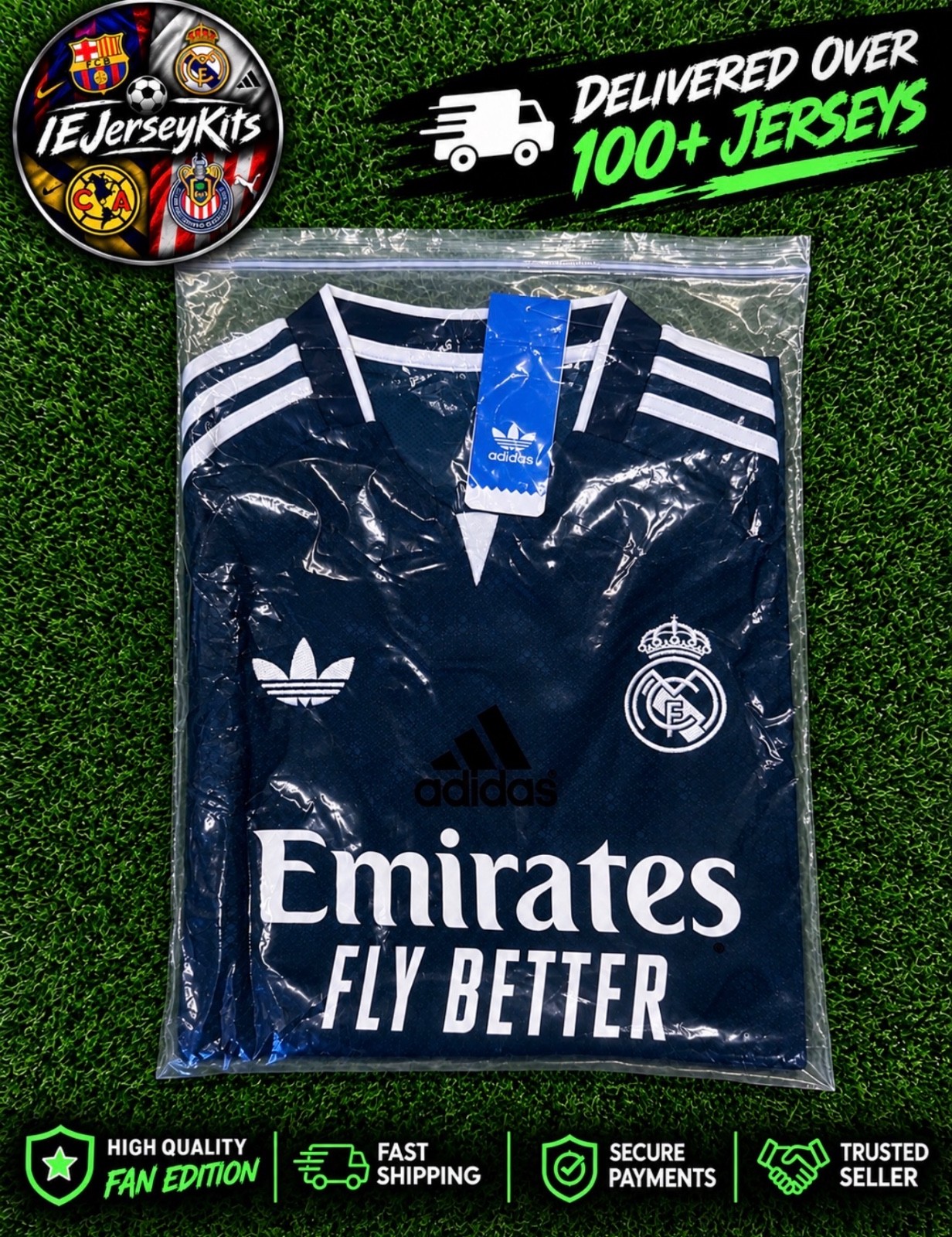 2026/27 Real Madrid Away Jersey Slim-fit ( Licensed Fan Edition) 2026/27 Real Madrid Away Jersey Slim-fit ( Licensed Fan Edition)