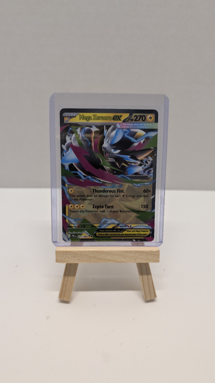 Pokémon TCG, Mega Zeraora Ex 027/084 - Pitch Black Pokémon TCG, Mega Zeraora Ex 027/084 - Pitch Black