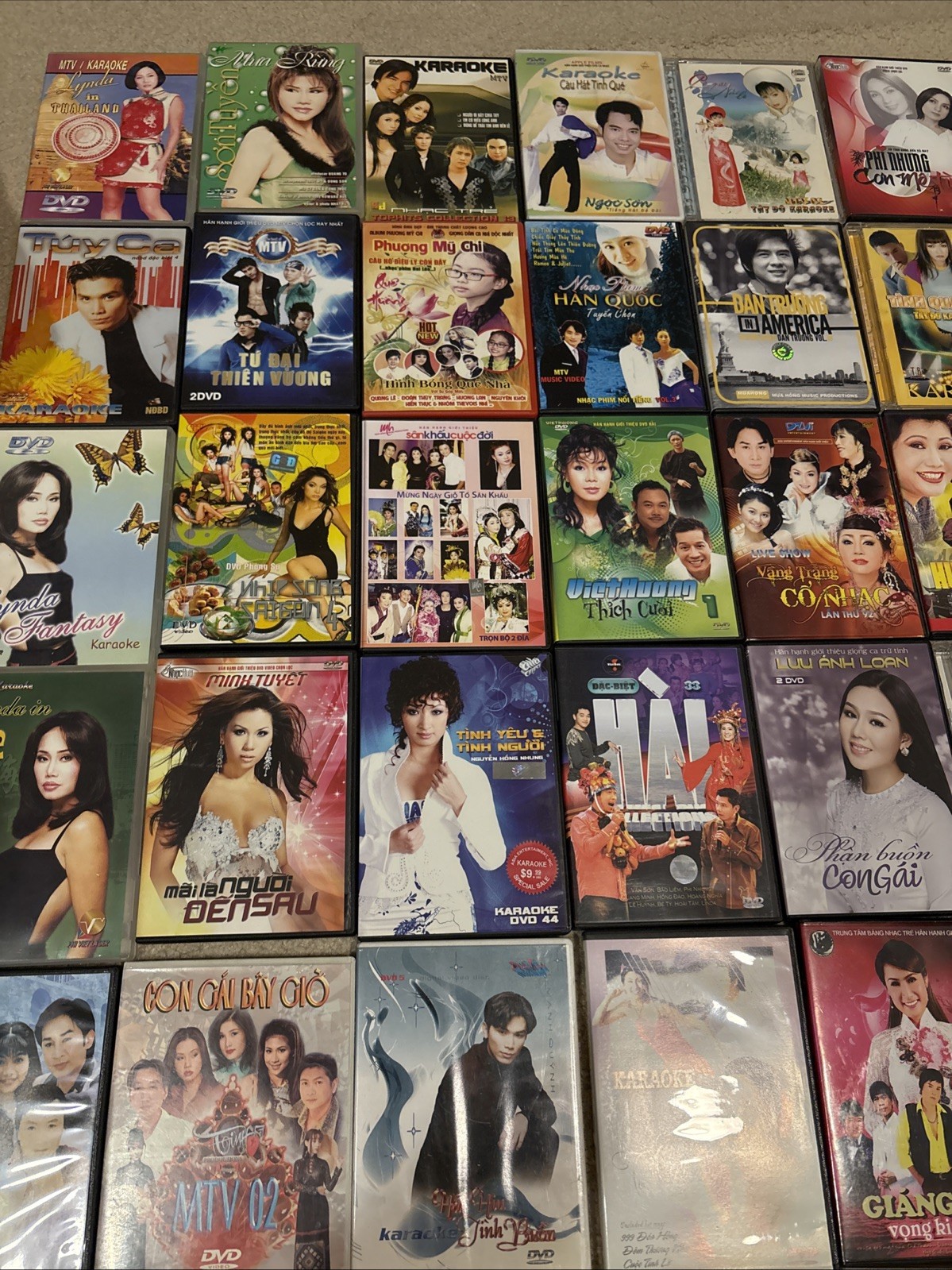 Lot Of 38 VIETNAMESE MUSIC And Karaoke DVDs by Various Artist Lot Of 38 VIETNAMESE MUSIC And Karaoke DVDs by Various Artist