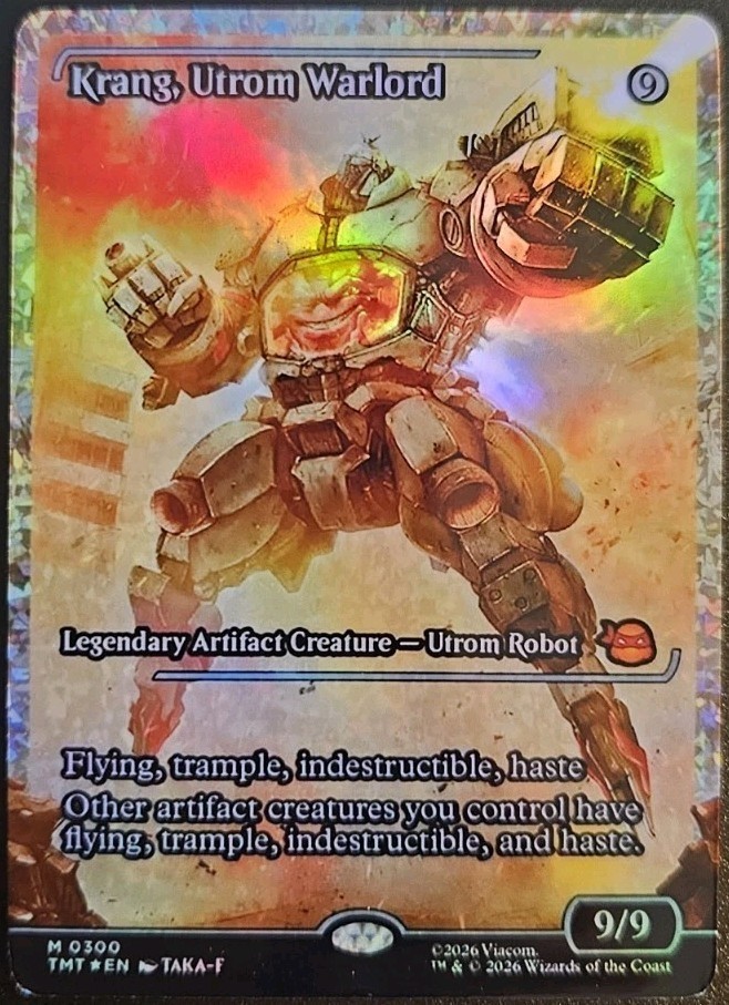 Krang, Utrom Warlord (Showcase Foil) Teenage Mutant Ninja Turtle Playtest Card