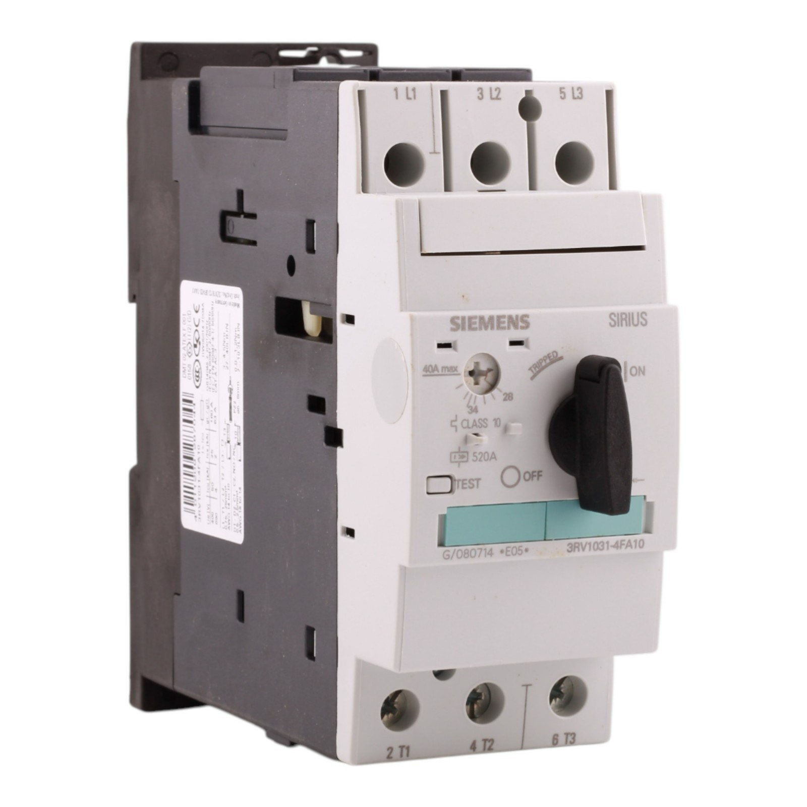 NEW Siemens SIRIUS 3RV1031-4FA10 28-40A 3P 690V Motor Protection Circuit Breaker