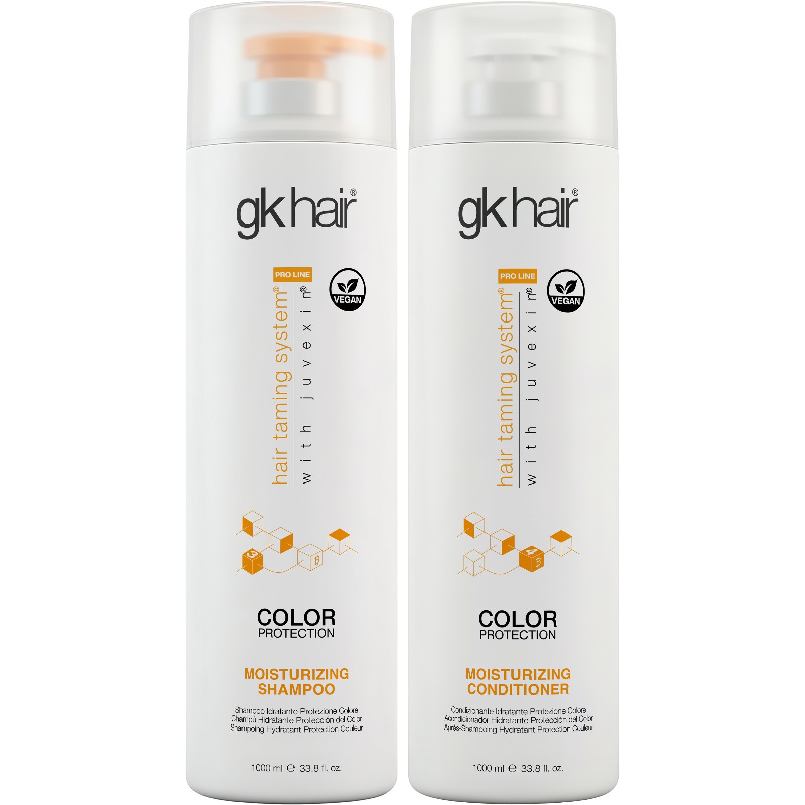GK HAIR Moisturizing Shampoo and Conditioner Set 33.8 oz Dry Damage Sulfate Free