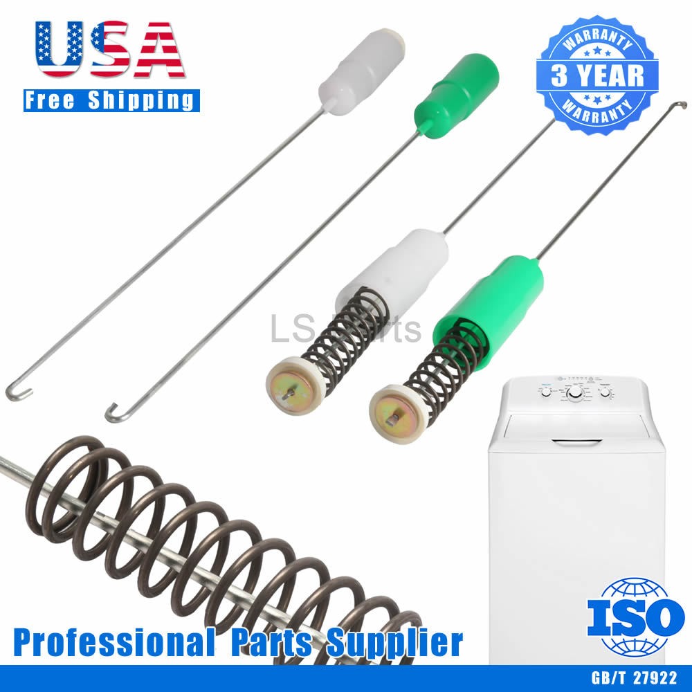 4Pack 24.5in WH16X26911 WH16X26910 Washer Suspension Rod Kit Fits GE & Hotpoint
