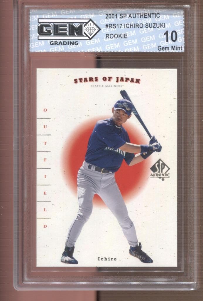 2001 Ichiro Suzuki SP Authentic Stars of Japan #RS17 Gem Mint 10 RC Mariners 2001 Ichiro Suzuki SP Authentic Stars of Japan #RS17 Gem Mint 10 RC Mariners