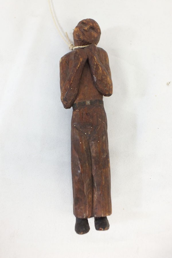Vtg Hand Carved Man Being Hanged Hangman Noose Western Folk Art Donshea Era Vtg Hand Carved Man Being Hanged Hangman Noose Western Folk Art Donshea Era