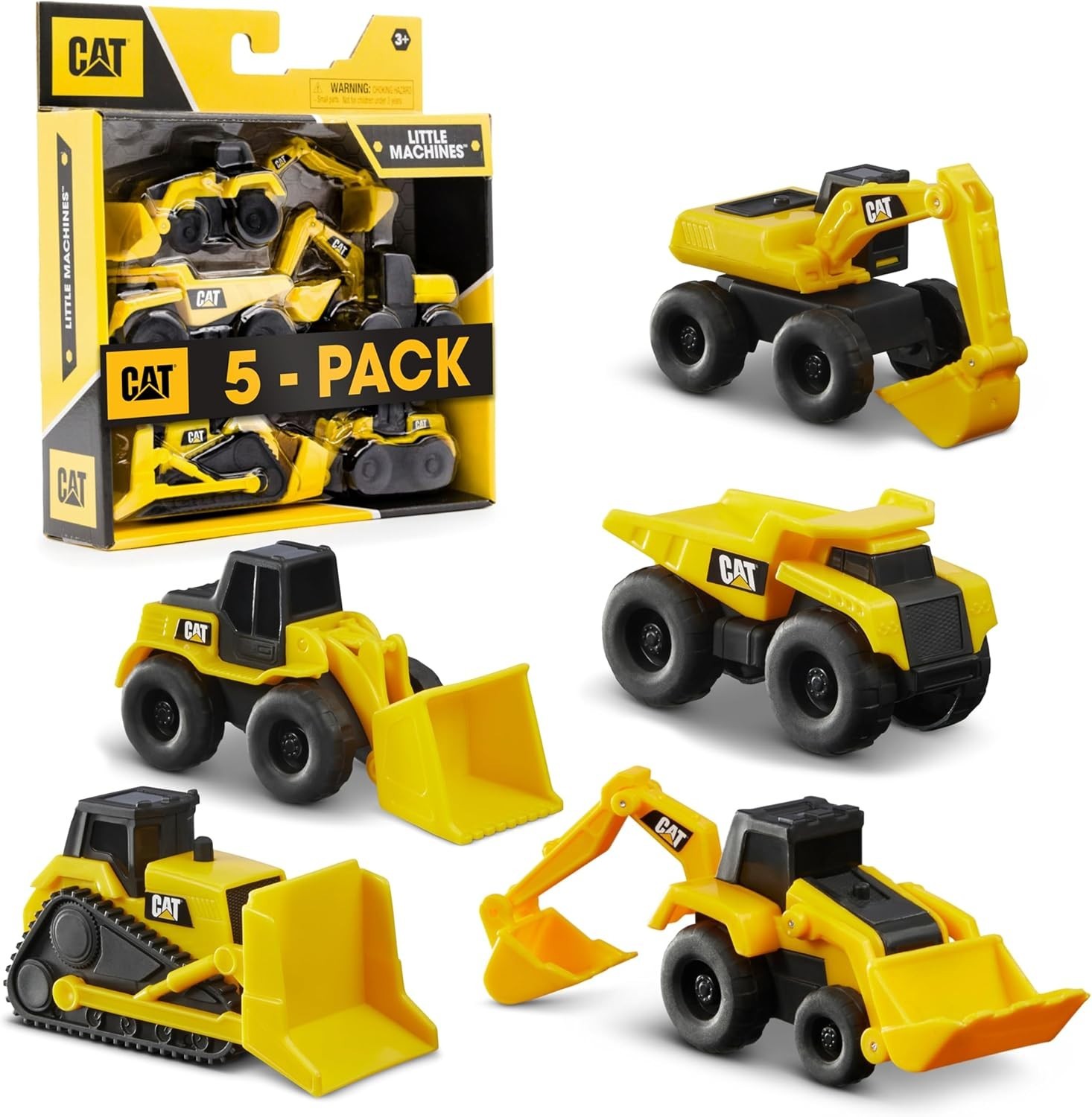 CAT Construction Little Machines 5 Pack Cake Toppers Toy Set Birthday Decor Mini CAT Construction Little Machines 5 Pack Cake Toppers Toy Set Birthday Decor Mini