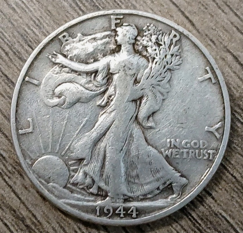 1944-S VF 90% Silver Walking Liberty Half Dollar - #2 1944-S VF 90% Silver Walking Liberty Half Dollar - #2