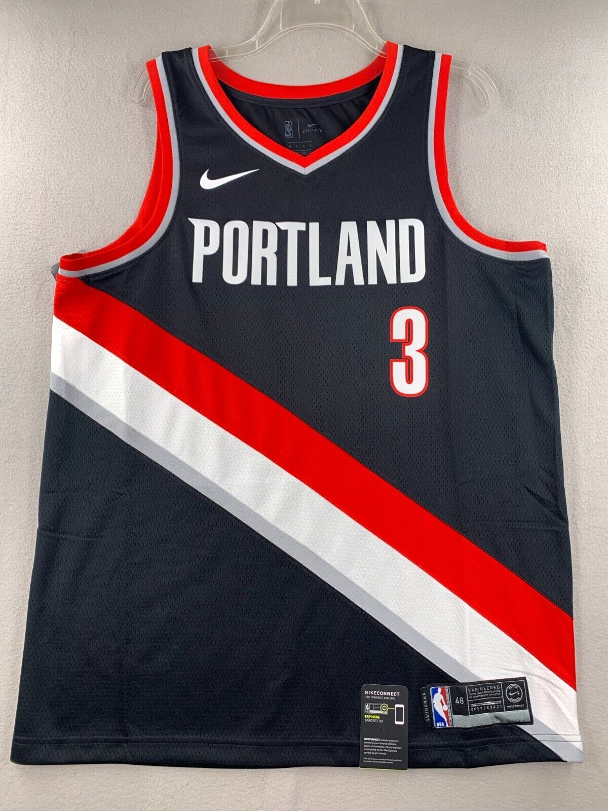 CJ McCollum Portland Trail Blazers Nike Icon Edition Swingman Jersey Men's NBA