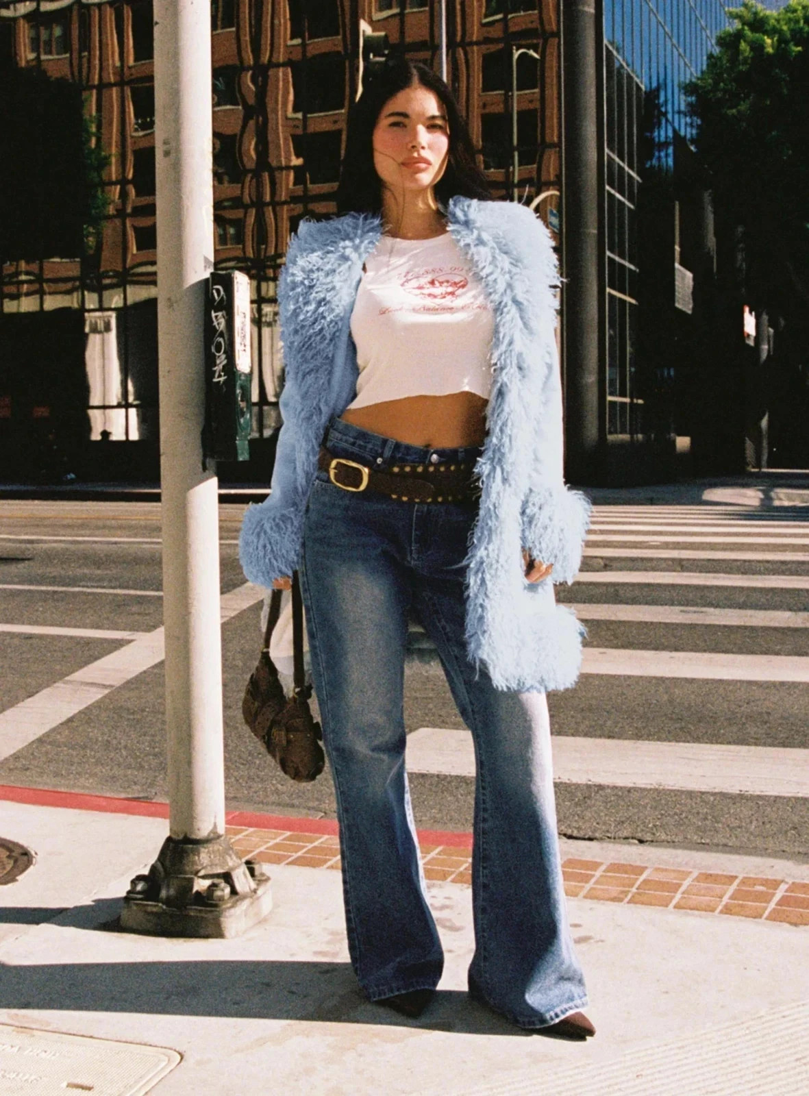 PRINCESS POLLY New Josefina Faux Fur Detail Jacket Blue All SIzes Ships Free PRINCESS POLLY New Josefina Faux Fur Detail Jacket Blue All SIzes Ships Free