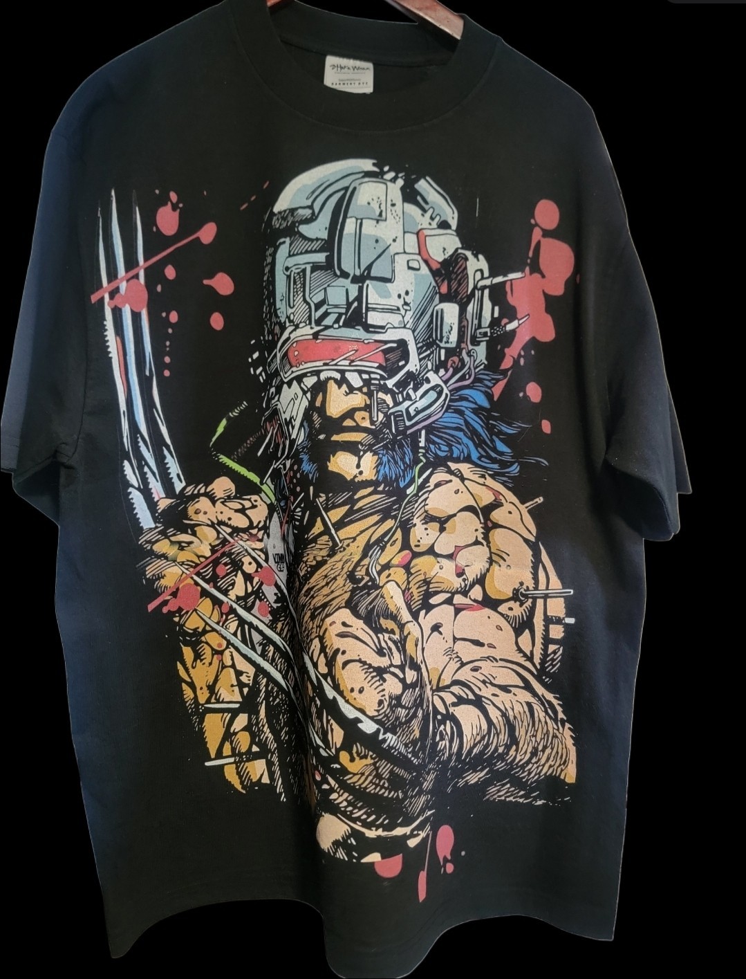 WEAPON X Jumbo Print ON A SHAKA HEAVYWEIGHT GARMET DYED T SHIRT WEAPON X Jumbo Print ON A SHAKA HEAVYWEIGHT GARMET DYED T SHIRT