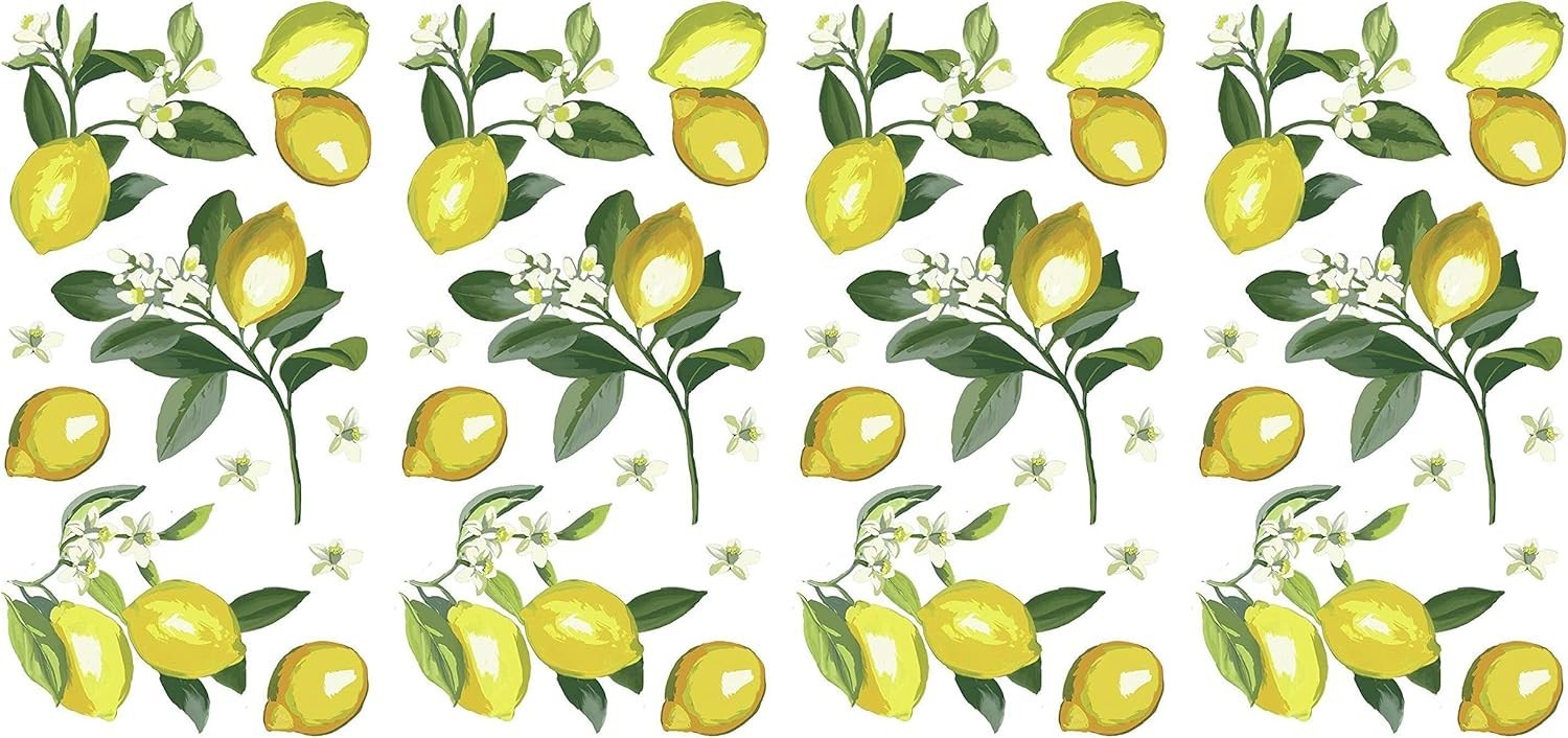 Giant Lemon Wall Decals – Bright Kitchen Fruit Peel and Stick Wall Art Stickers Giant Lemon Wall Decals – Bright Kitchen Fruit Peel and Stick Wall Art Stickers
