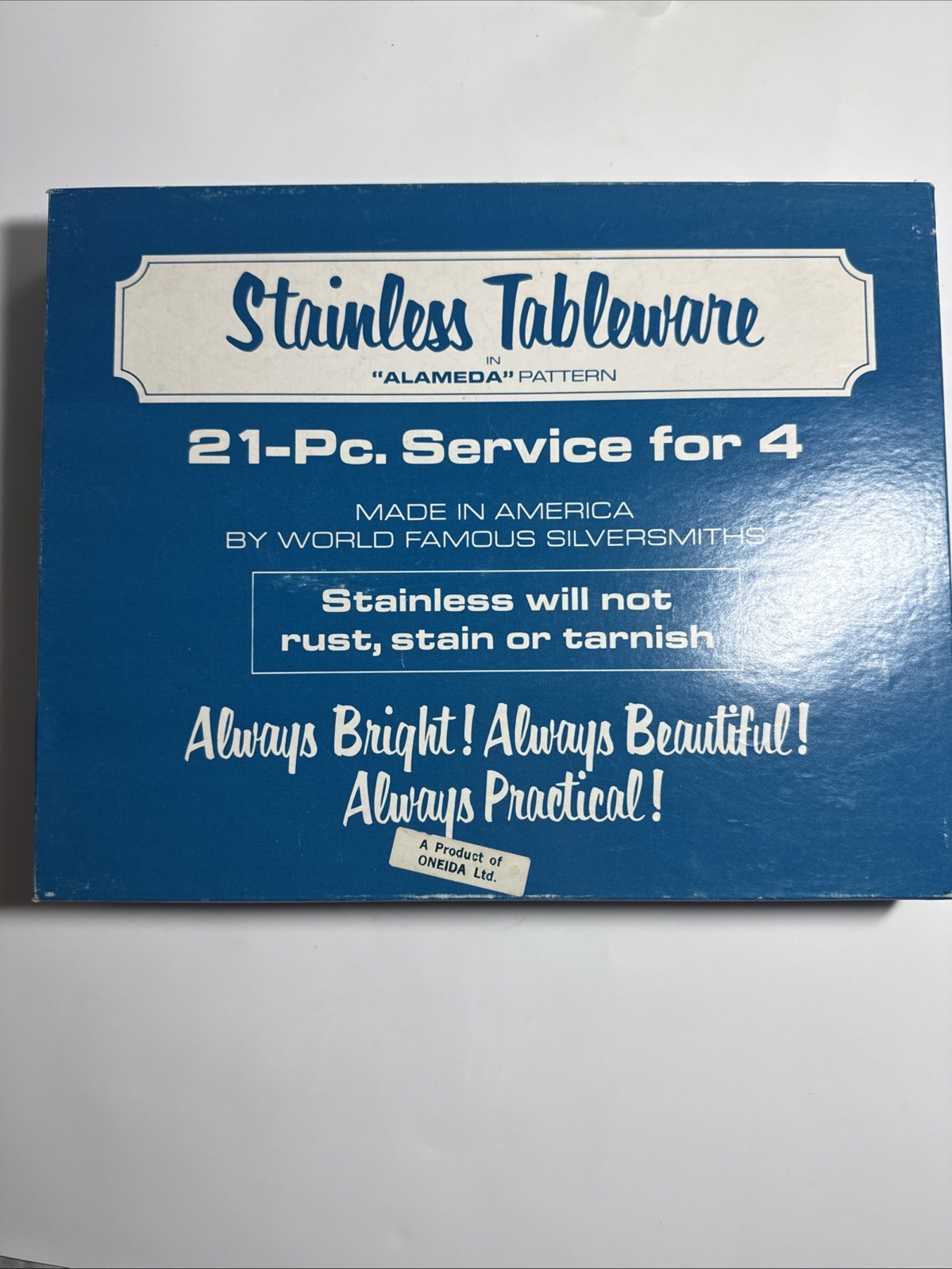 Vintage 1960s  Stainless Alameda Flatware Set Starlet Pattern New