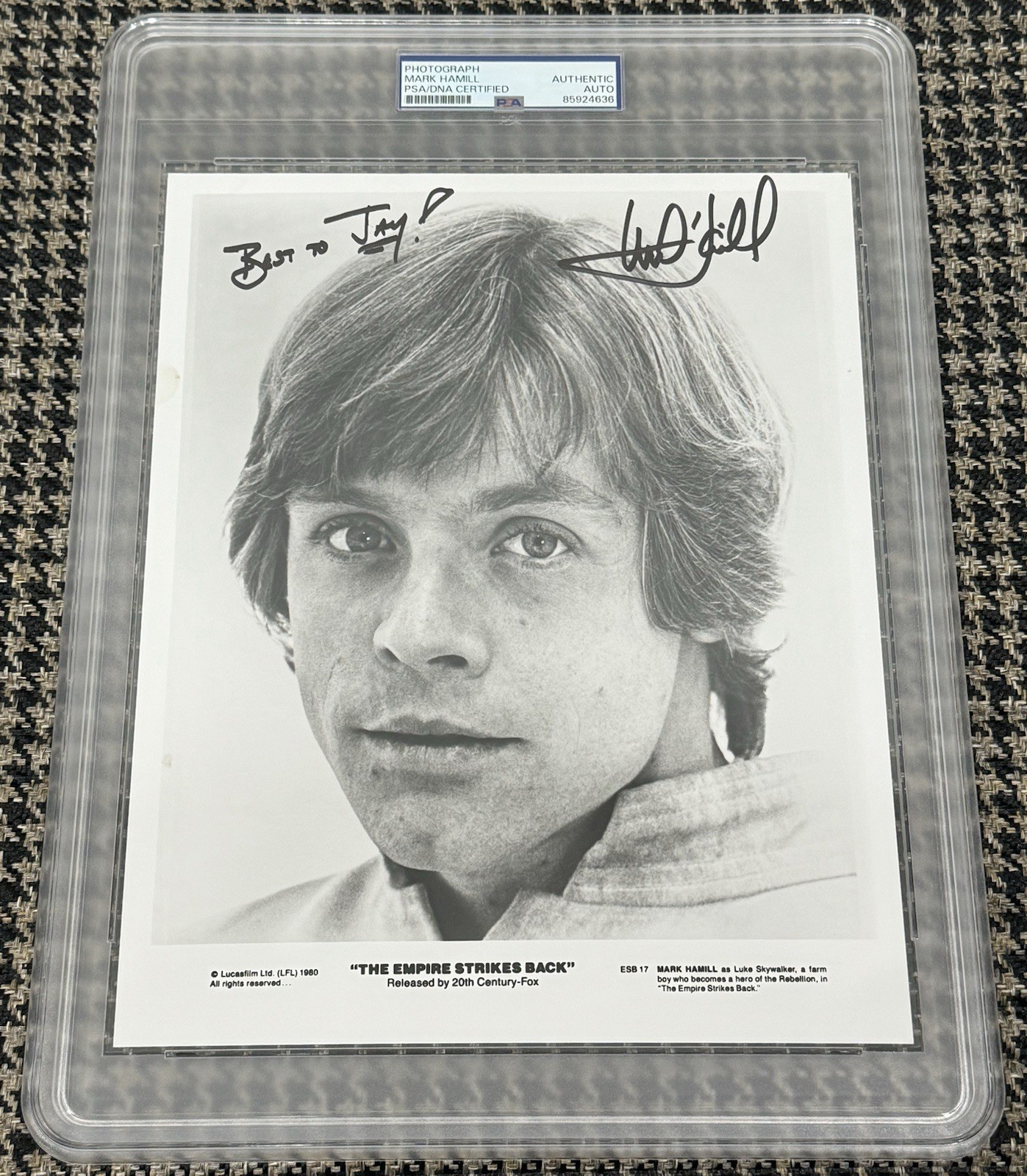 Mark Hamill Signed Autograph 8x10 Star Wars Empire Strikes Back Photo PSA/DNA Mark Hamill Signed Autograph 8x10 Star Wars Empire Strikes Back Photo PSA/DNA