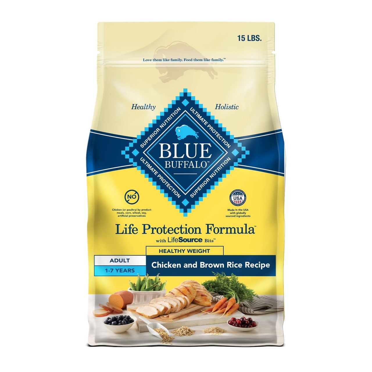 Blue Buffalo Life Protection Formula Healthy Weight Chicken & Brown Rice - NEW