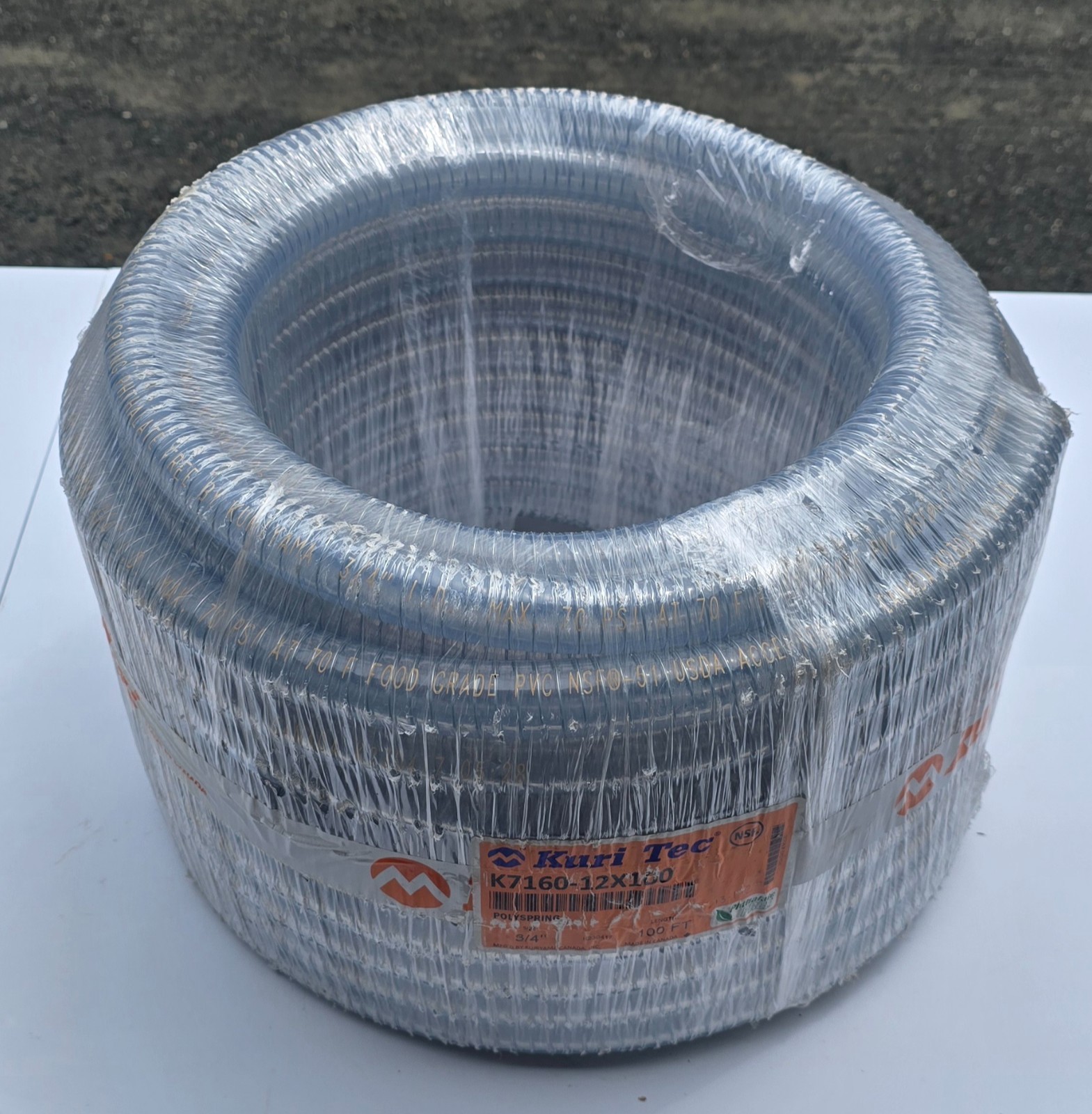K7160-12X100 Kuri-Tec by Kuriyama | Polyspring K7160 Series | Standard Wall PVC K7160-12X100 Kuri-Tec by Kuriyama | Polyspring K7160 Series | Standard Wall PVC