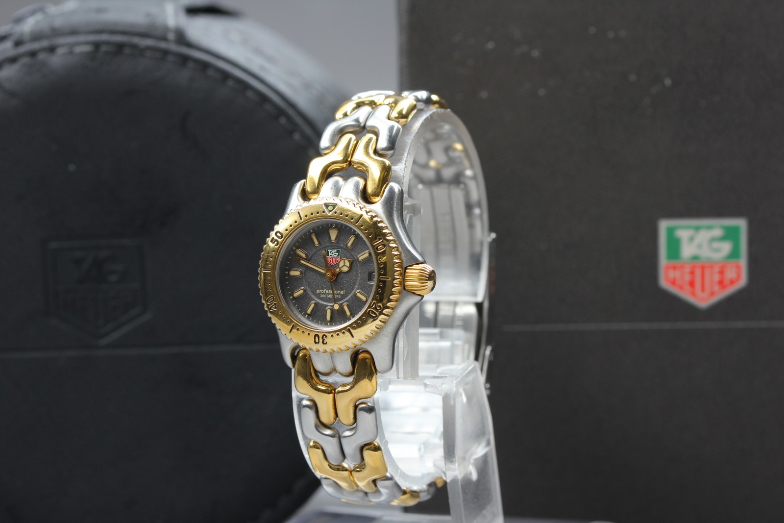 w/Box N MINT TAG Heuer S/el WG1420-0 Gray Dial 25mm Quartz Women’s Watch JAPAN