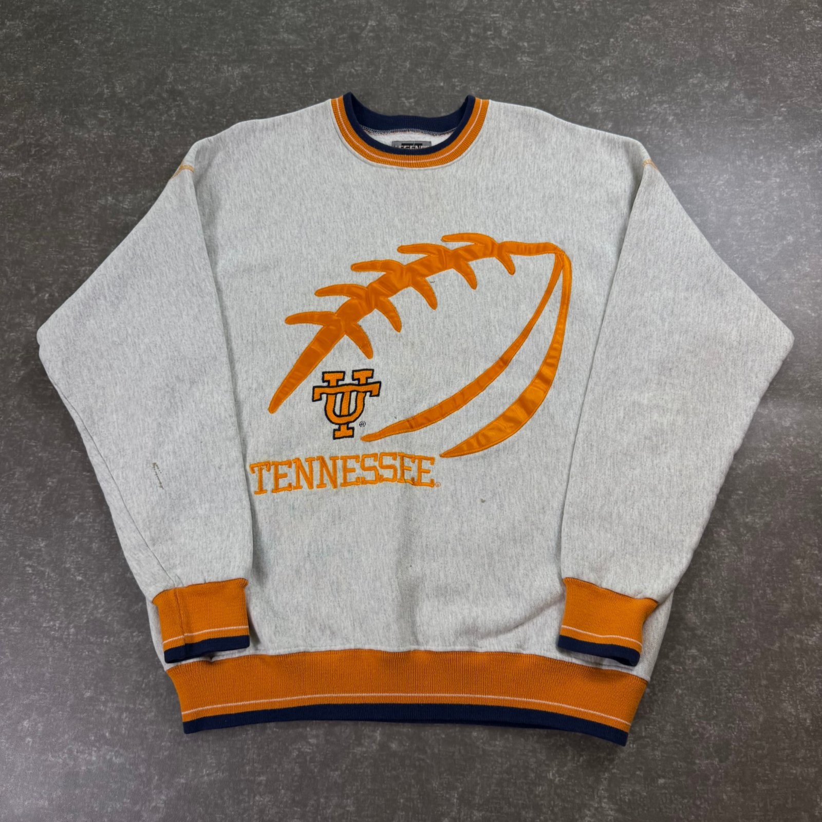 Vintage Tennessee Volunteers Crewneck Sweatshirt Legends Athletic Gray XXL