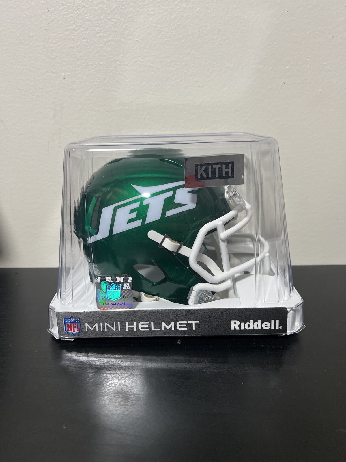 Kith For The NFL: Riddell Jets Speed Mini Helmet - In Hand Kith For The NFL: Riddell Jets Speed Mini Helmet - In Hand