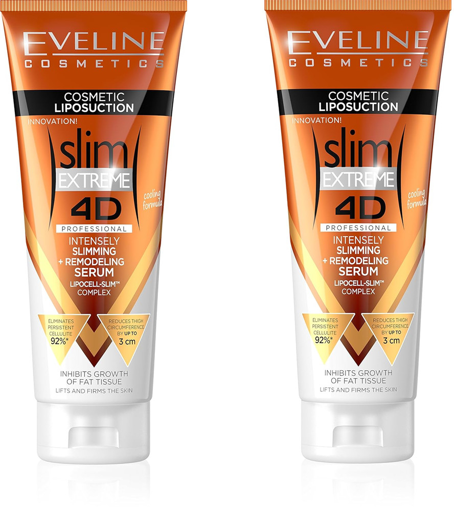 2x Eveline Slim Extreme 4D Liposuction Body Serum, 8.80 Fluid Ounce