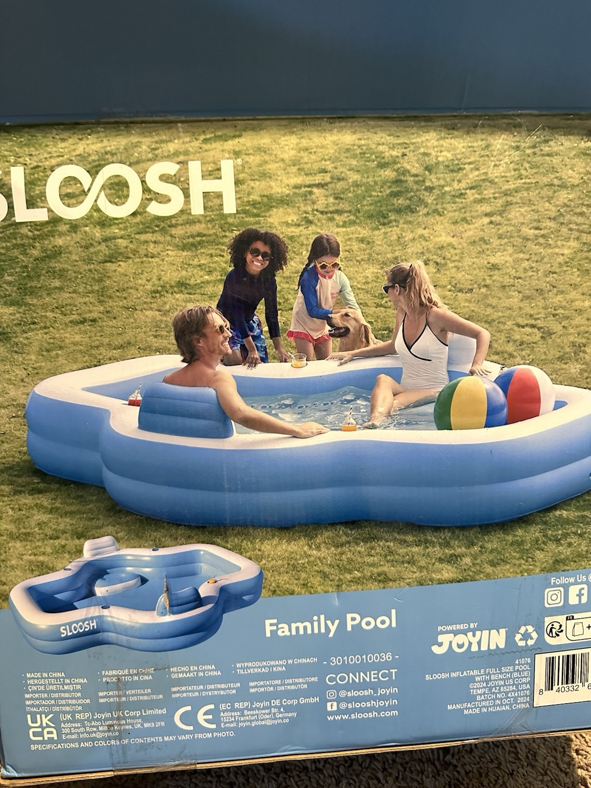 Piscina Inflable 120 x 101 x 26 Con 2 Asientos y Respaldos Familiares Para Patio Piscina Inflable 120 x 101 x 26 Con 2 Asientos y Respaldos Familiares Para Patio
