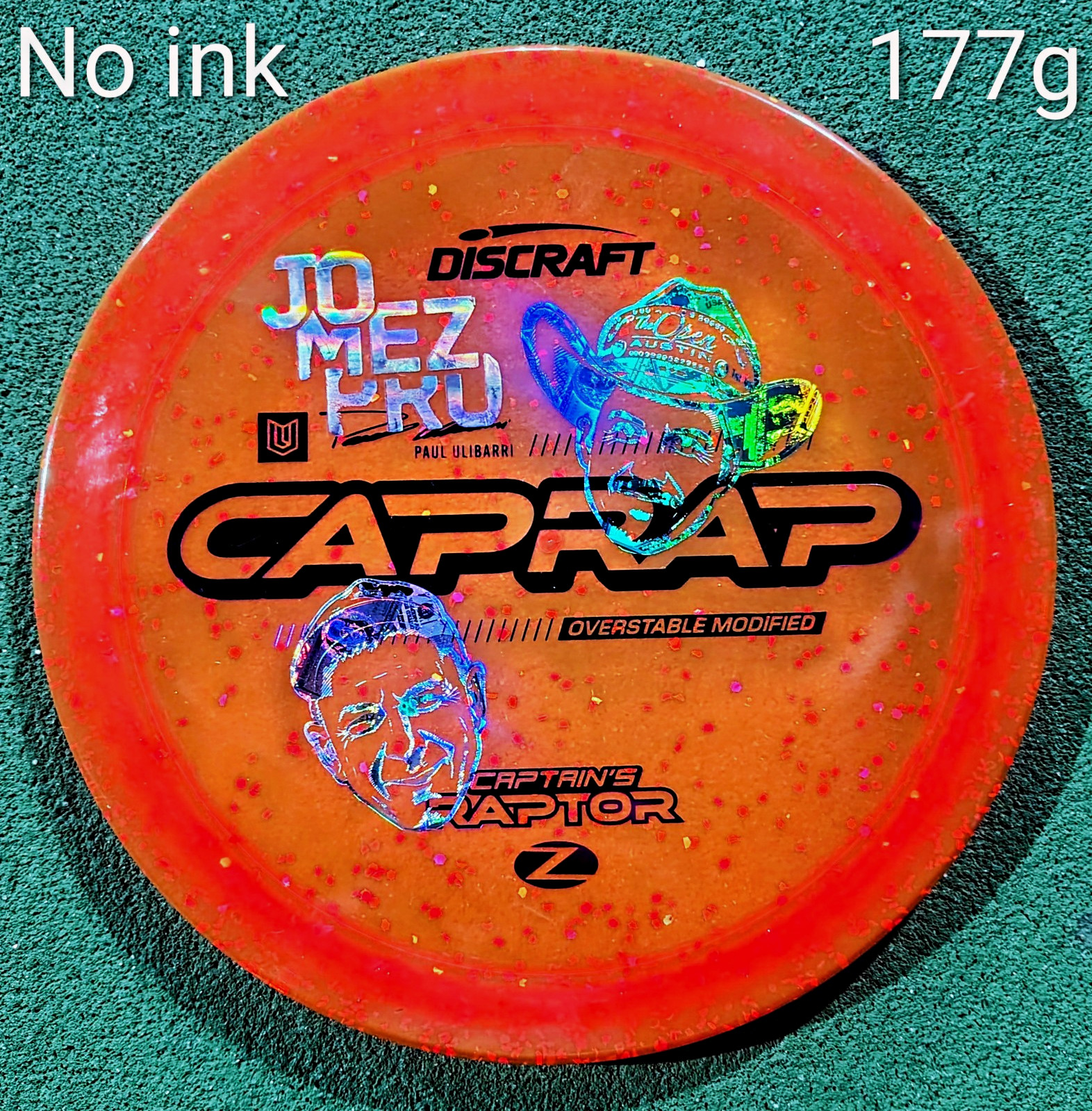 Discraft Captain\'s Raptor Special Edition Z Overstable Fairway Driver 177g Discraft Captain\'s Raptor Special Edition Z Overstable Fairway Driver 177g