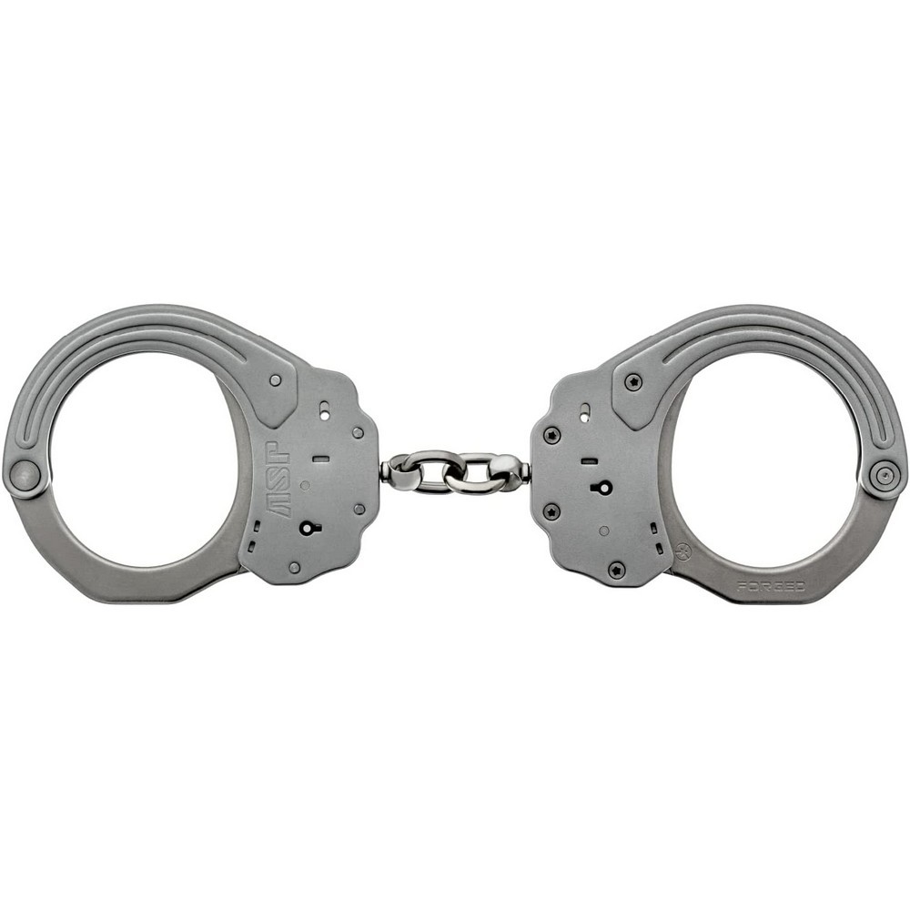ASP 56100 Sentry Handcuffs Chain-Linked Stainless Steel Restraints & Key -