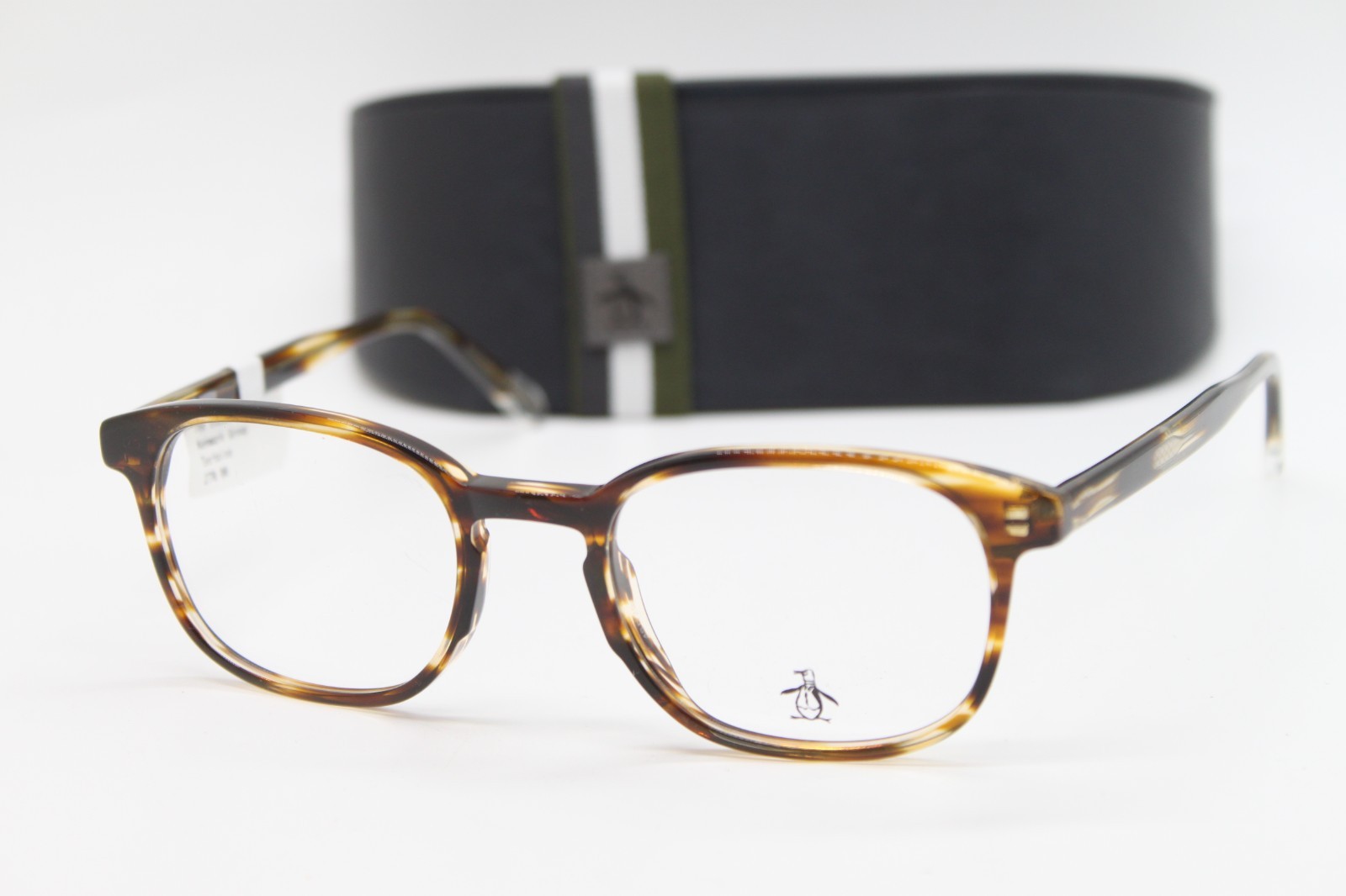 NEW PENGUIN THE STEWART TO TORTOISE AUTHENTIC EYEGLASSES W/CASE 49-20 NEW PENGUIN THE STEWART TO TORTOISE AUTHENTIC EYEGLASSES W/CASE 49-20