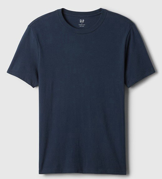 Gap Everyday Soft Shirt Mens Small Navy Blue Crew Neck Everyday Soft Tee $20MSRP
